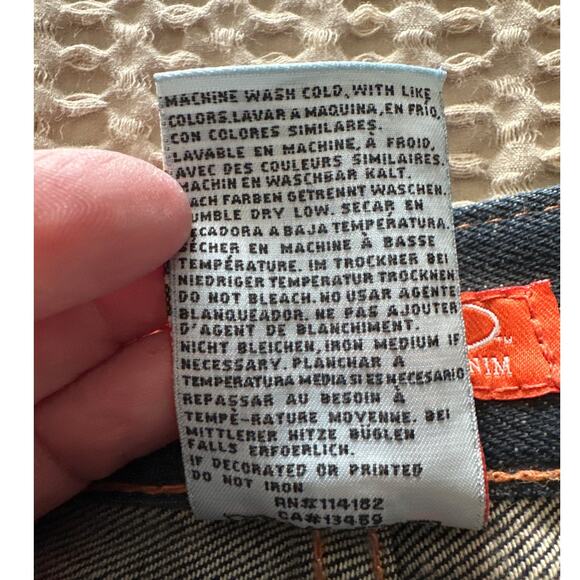 VTG 2010s Ed Hardy Embroidered Dark Denim Shorts - Picture 5 of 7